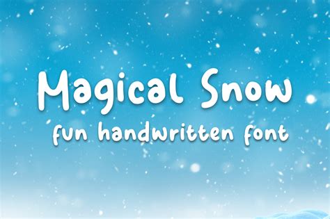 Magical Snow Font By Sronstudio · Creative Fabrica