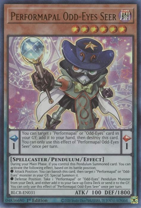 Performapal Odd Eyes Seer Battles Of Legend Crystal Revenge YuGiOh