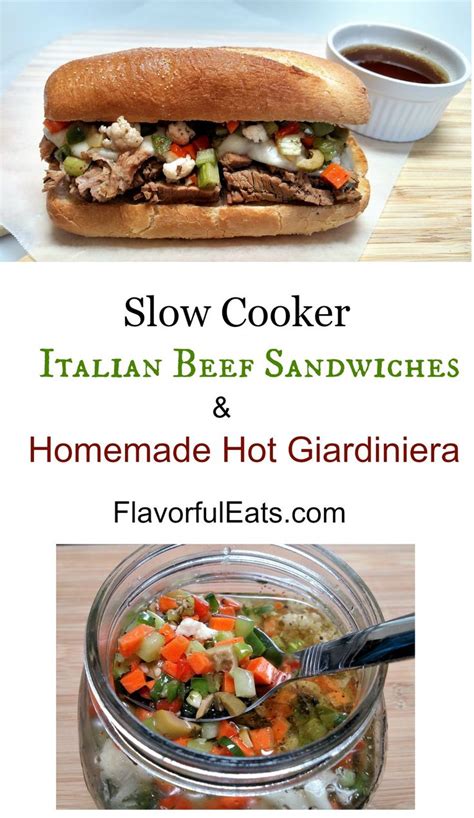 Delicious Slow Cooker Italian Beef Sandwiches