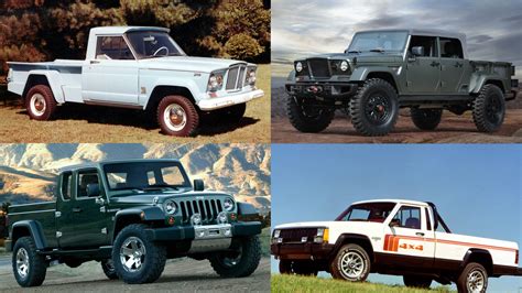 The Long Illustrious History Of Jeep Pickup Trucks