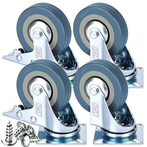 Buy Dsl Heavy Duty Braked Mm Swivel Castor Wheels Trolley Caster