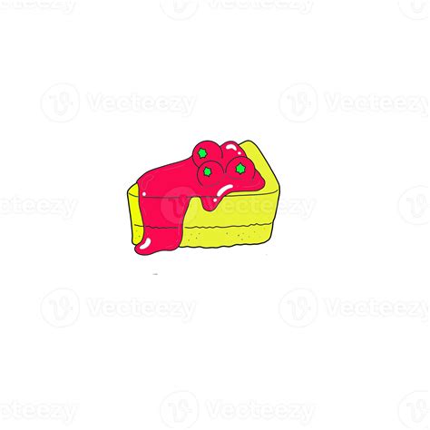 Illustration Of A Cherry Cake 27783058 Png