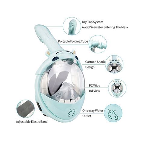 Mask Full Face Zeepro Round Lens Junior Hippo Bali Dive Shop