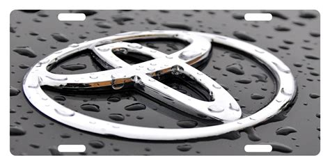 TOYOTA LOGO Custom License Plate CAR Emblem Rain Version Etsy