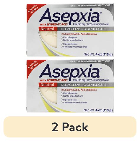 Asepxia Cleansing Bar Soap Neutral Gentle Soft Eliminates Dust And