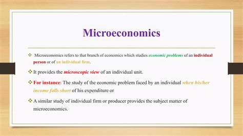 Difference Between Microeconomics And Macroeconomics Ppt