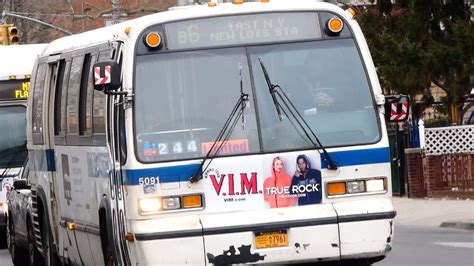 MTA New York City Bus 1999 NovaBus RTS 5091 On The B6 LIMITED Av J