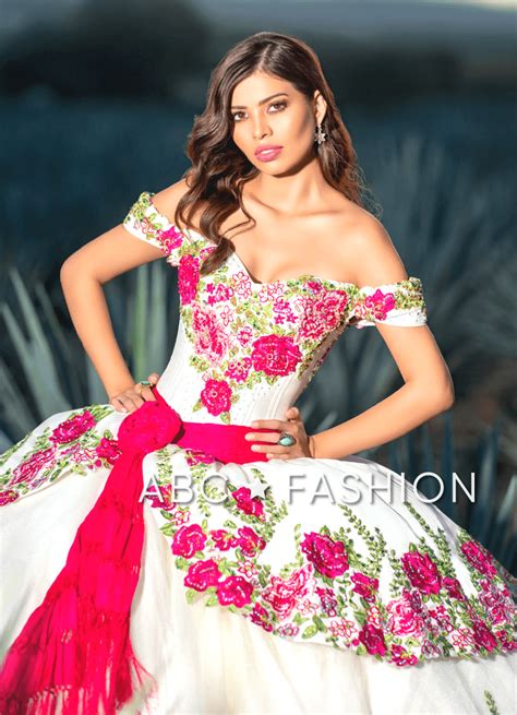 Floral Charro Quinceanera Dress By Ragazza Mv Charro