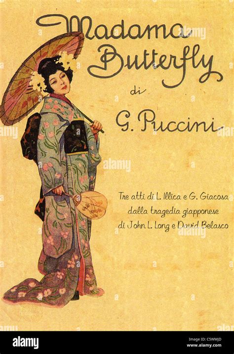 Madame Butterfly Poster For Puccini S Opera Stock Photo Alamy