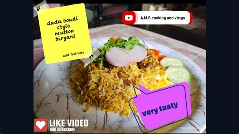 Dada Boudi Style Mutton Biryani Recipe মাটন বিরিয়ানি রেসিপি Very