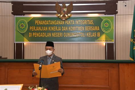 Penandatanganan Pakta Integritas Pk Dan Komitmen Bersama