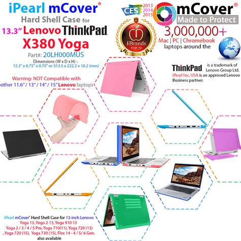 Ipearl Mcover Hard Shell Case For Lenovo Thinkpad X Yoga Inch