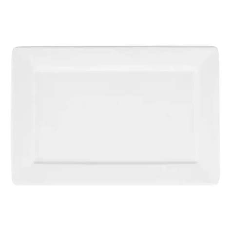 Prato Raso Plateau White Retangular 30x20 Cm Oxford Porcelanas Submarino