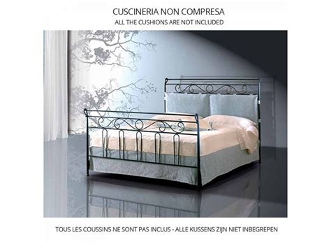 Cama De Matrimonio De Hierro Forjado Colecci N Noche Clavel Viadurini