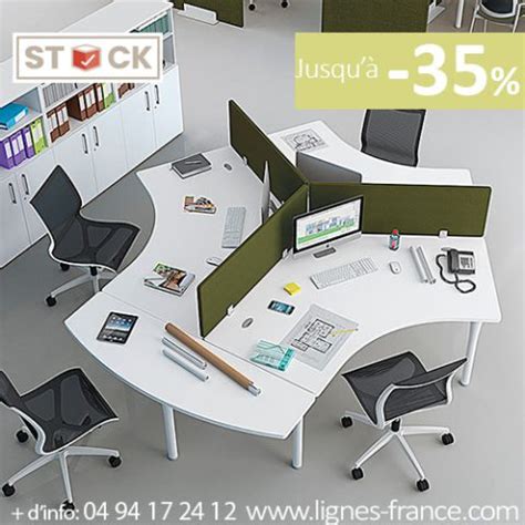 Bureau Open Space Bench Design Multiposte Personnes Lignes France