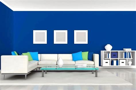 Top Desain Ruang Tamu Nuansa Biru Homkonsep