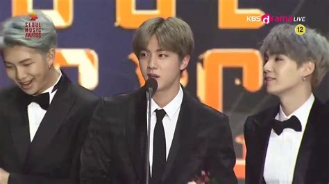 Seoul Music Awards 2019 ~ Bts Winning Bonsang Awards ~jin Youtube