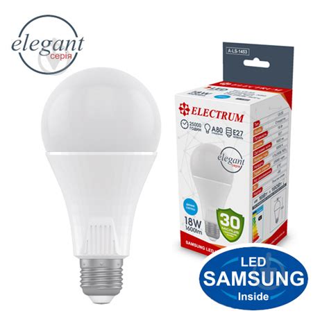 ᐉ Лампа светодиодная Electrum Elegant 18 Вт A80 E27 220 В 6500 К A-LS ...