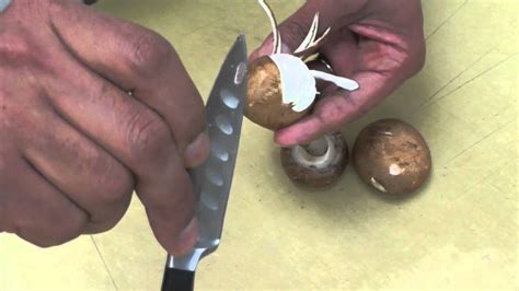 How To Turn Mushroom How To Fluted Mushroom How To Carve Mushrooms