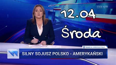 Wiadomości TVP Dzisiejsze 12 04 19 30 GŁÓWNE WYDANIE YouTube