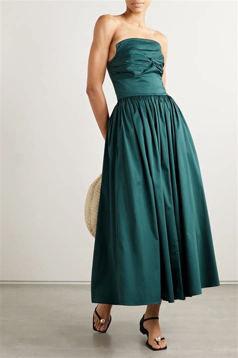 TOVE S Strapless Juliet Midi Dress Has A Fitted Bodice With Internal