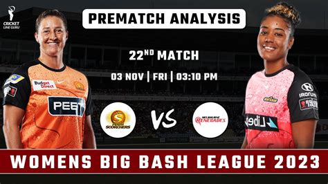 Wbbl Perth Scorchers Women Vs Melbourne Renegades Women Nd Match