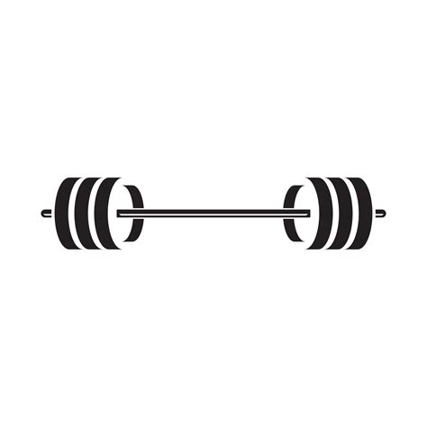 Barbel Dumbbell Gym Icon Logo Template 17553774 Vector Art At Vecteezy