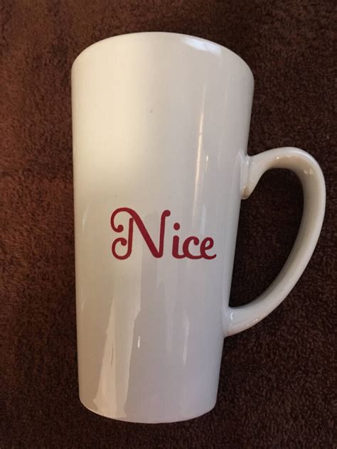 Coffee Cup Tea Hot Chocolate Mug Naughty Nice Beverage Etsy