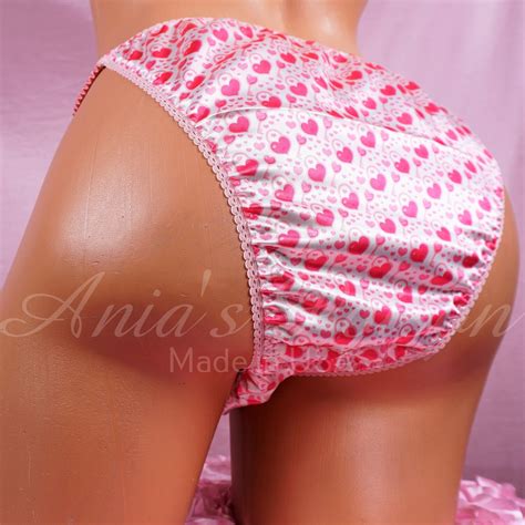 Valentines Day Shiny Satin String Bikini Mens Panties Skirt Bra Tube Top Stunning Pink