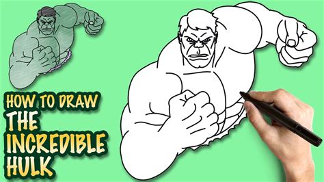 How To Draw The Incredible Hulk Easy Step By Step Drawing Lessons For