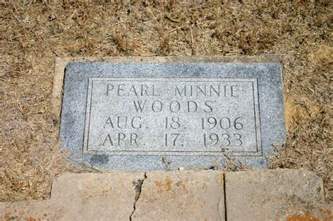 Pearl Minnie Woods 1906 1933 Find A Grave Gedenkplek