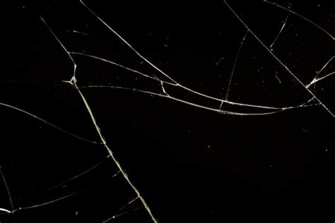Verre Brisé En Un Grand Nombre De Morceaux Et Se Fissure Un Morceau De