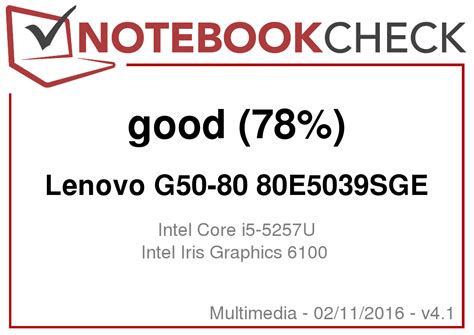 Lenovo G50-80 Notebook Review - NotebookCheck.net Reviews