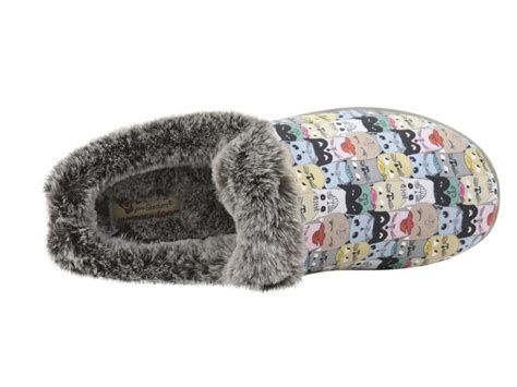 Skechers Women's Bobs Beach Bonfire Scratch Nap Memory Foam Slippers ...