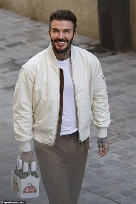 David Beckham Is Seen Clutching Six Bottles Of Stella Artois In 2024