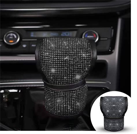 Amazon Zipelo Bling Car Gear Shift Knob Cover Rhinestone Anti