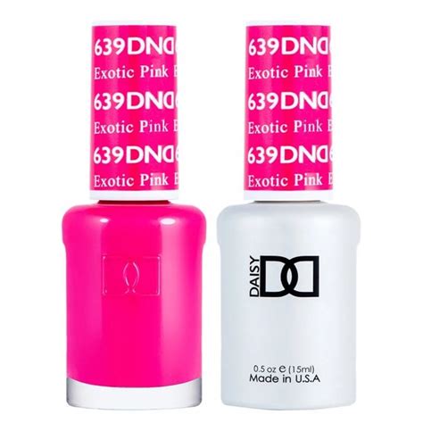 Dnd Duo Gel And Nail Polish Set Exotic Pink 639 2x15ml