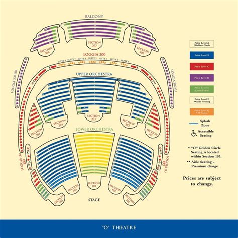 Bellagio Las Vegas: Rooms, Maps, O Theater Seating Chart & Show Times