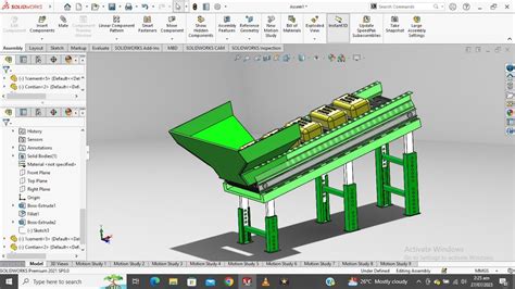 Conveyor Belt In Solidworks With Simulation YouTube