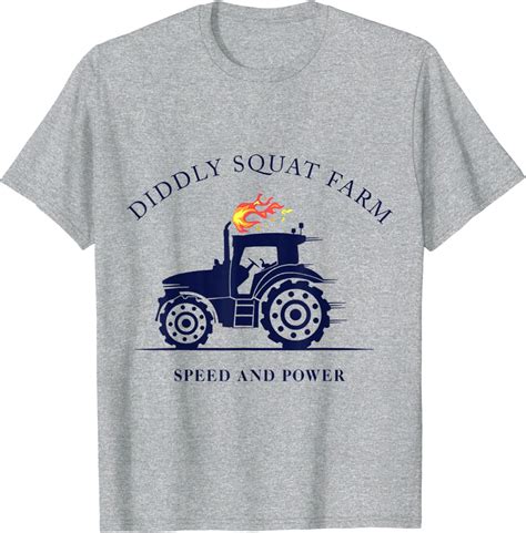 Perfect Tractor Design Diddly Squat Farm Speed And Power T Shirt