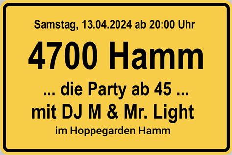 Ausverkauft 4700 HAMM Party Kulturwerkstatt Oberonstrasse Hamm E