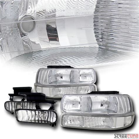 Buy Chrome Headlights Parking Bumper Aw Fog Lights Cl 99 06 Silverado Suburban Tahoe In Walnut