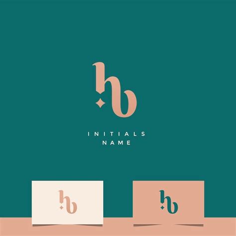 Premium Vector Initial Hb Monogram Logo Design