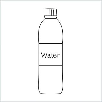 How To Draw A Water Bottle Step by Step - [7 Easy Phase]