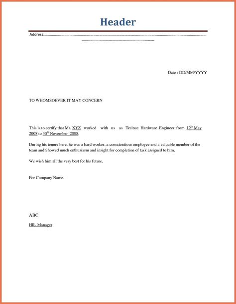 Separation Letter To Employee Template Examples Letter Template