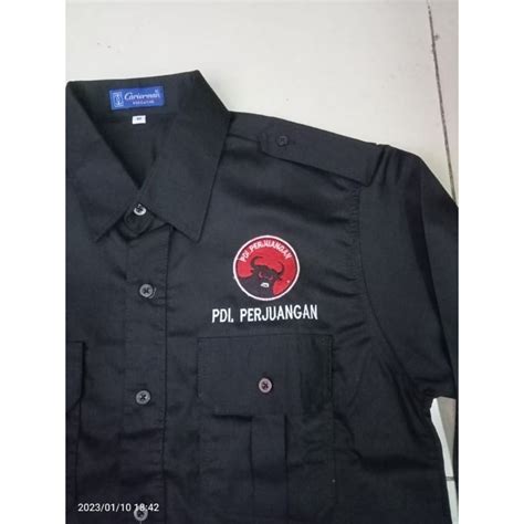 Jual Kemeja Partai PDI Perjuangan Baju PDIP Lengan Panjang Shopee