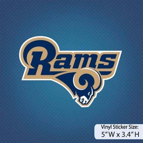 Los Angeles Rams LA Rams Version A Decal Vinyl Sticker EBay