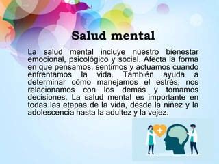 Importancia De La Salud Mental Pptx