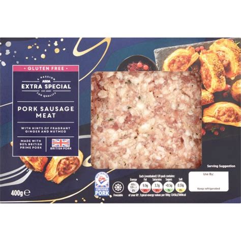 Asda Extra Special British Pork Sausage Meat G Compare Prices