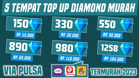 5 Tempat Top Up Diamond Mobile Legends Paling Termurah Via Pulsa Tempat Top Up Diamond Mlbb